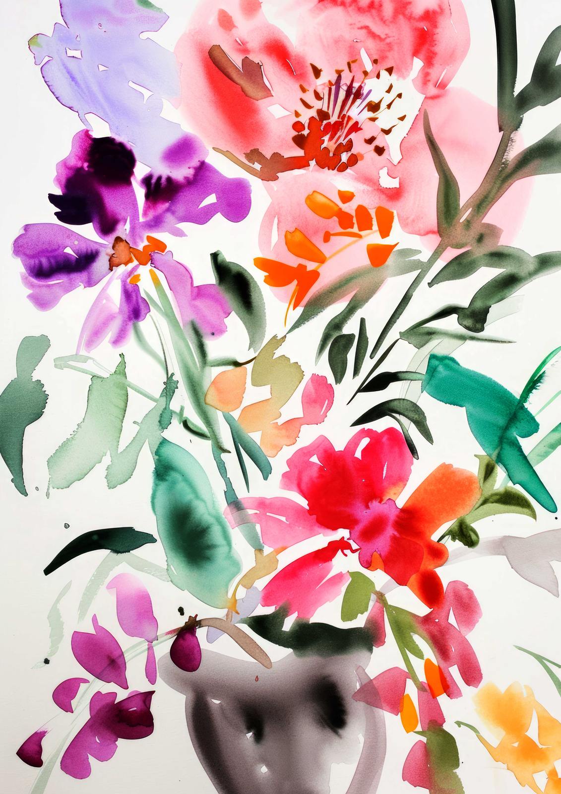 Poster - Floral Watercolor Art