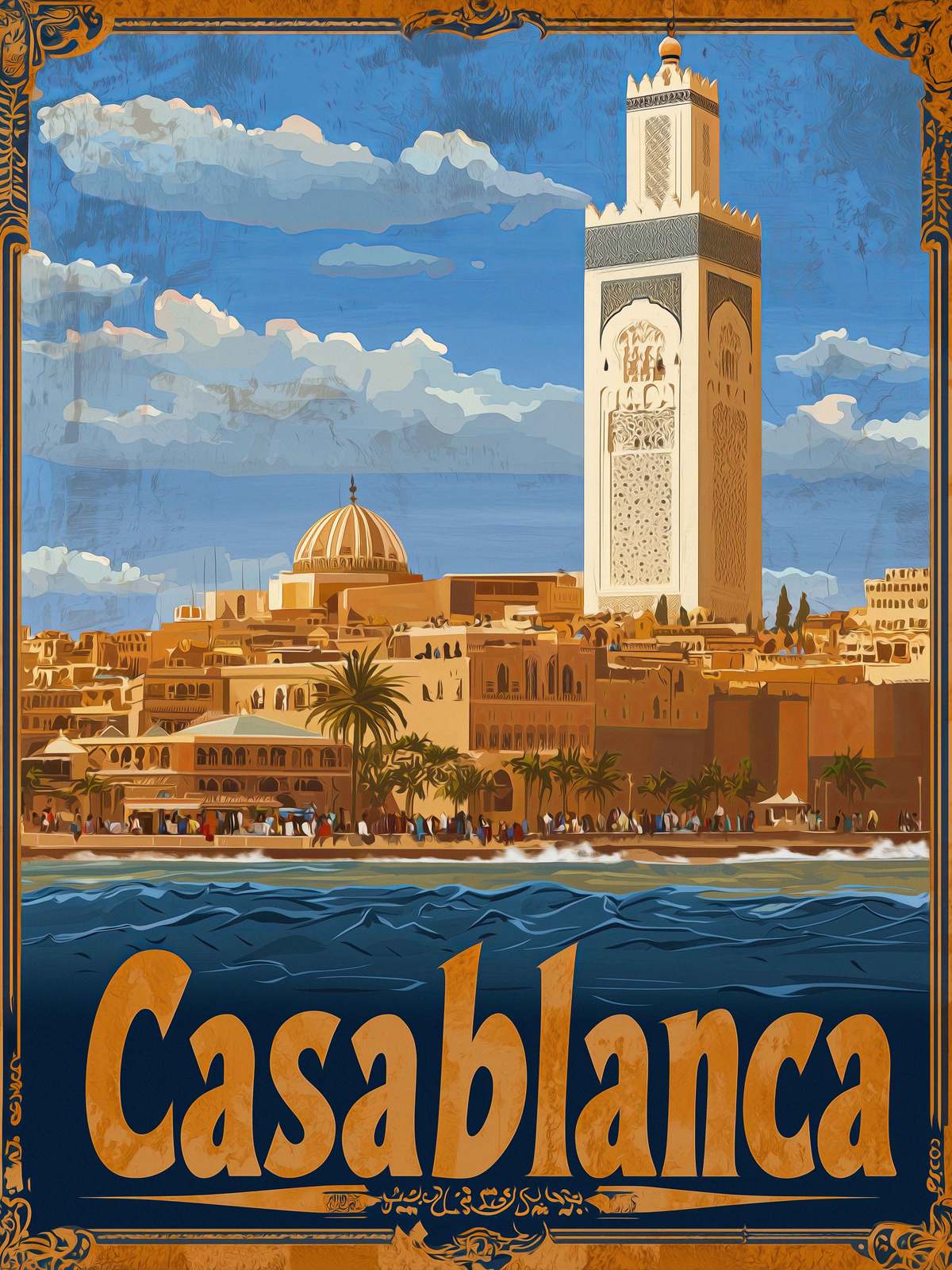 Poster - Casablanca Cityscape