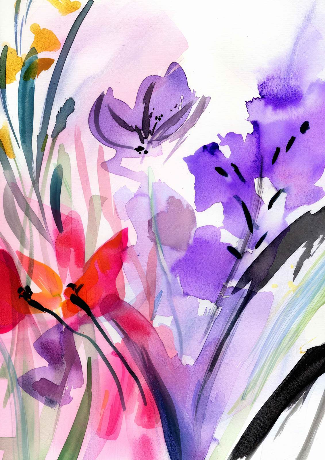 Poster - Vibrant Floral Art