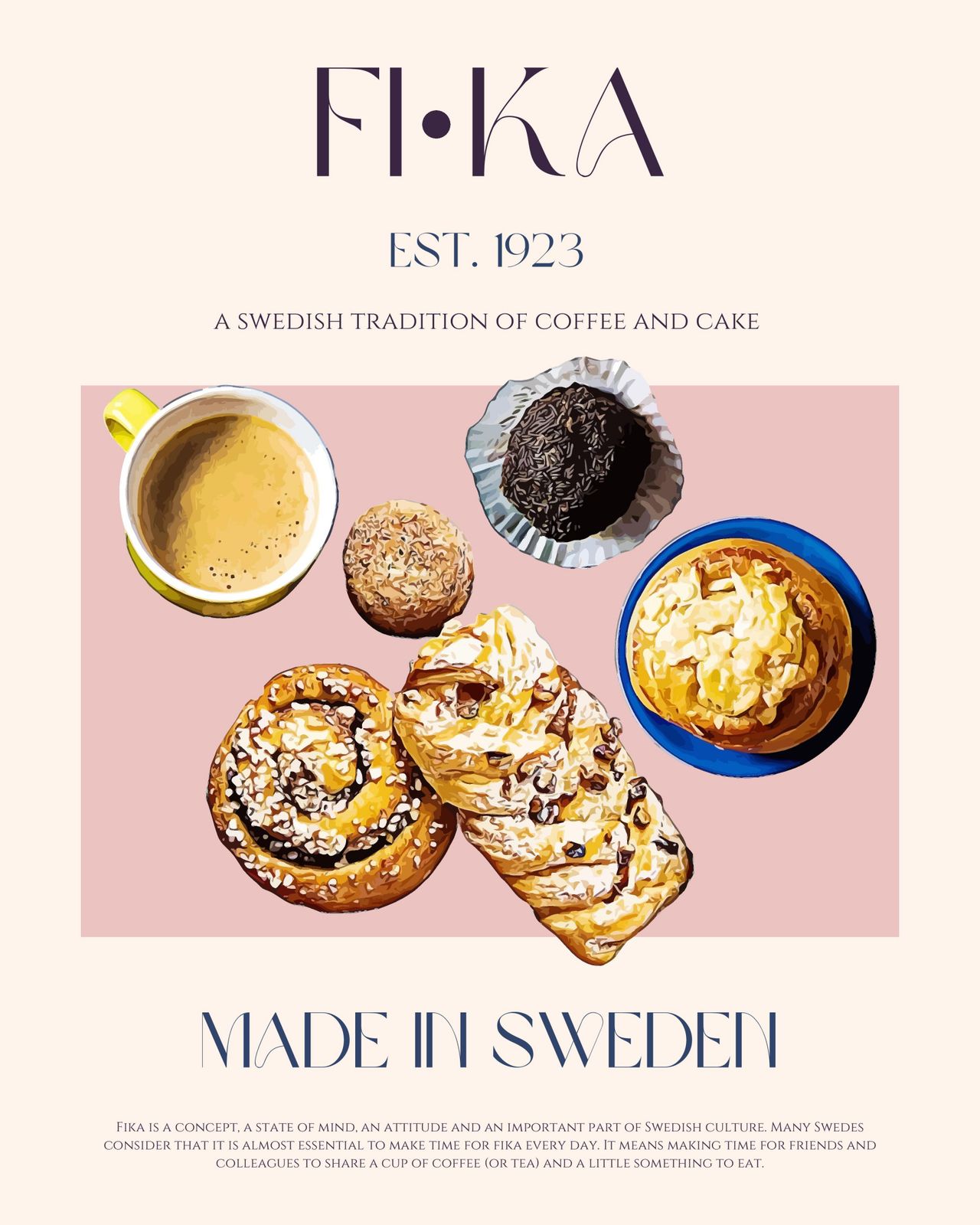 Poster - Swedish Fika Tradition