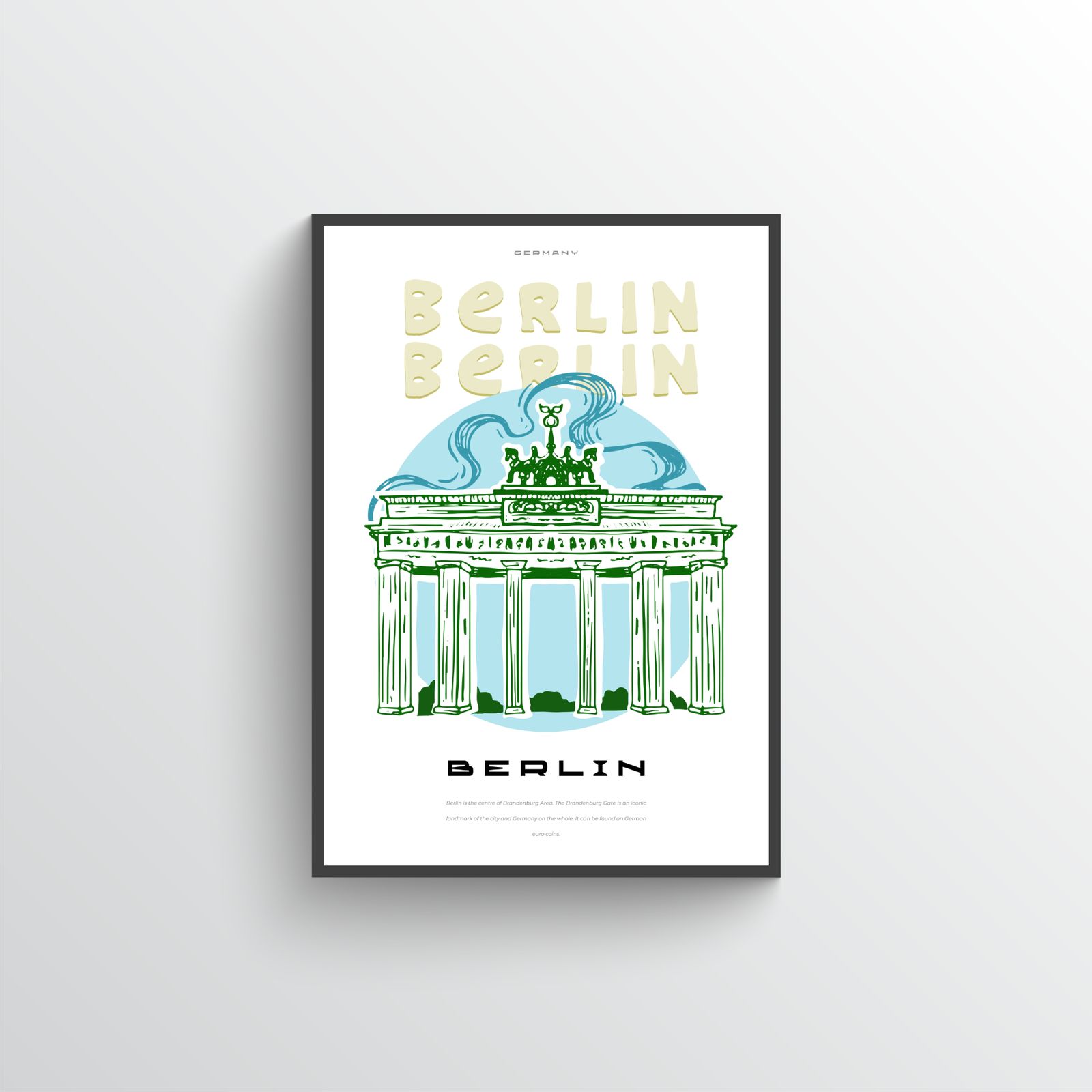 Berlin Brandenburg Gate Poster