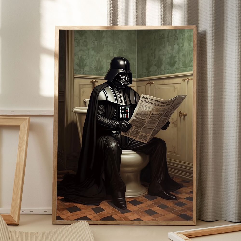 Darth Vader Bathroom Poster