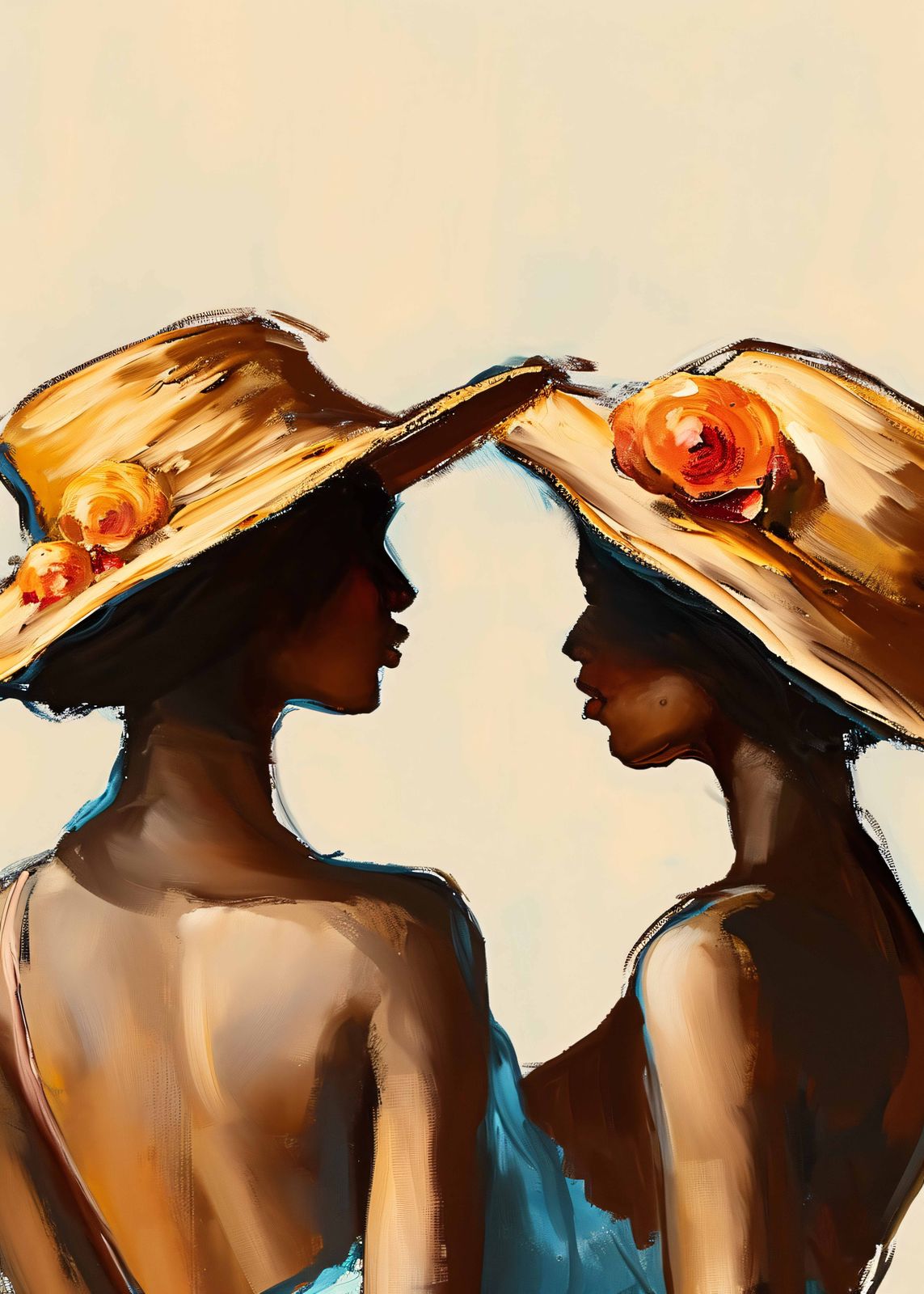 Poster - Two Women in Hats