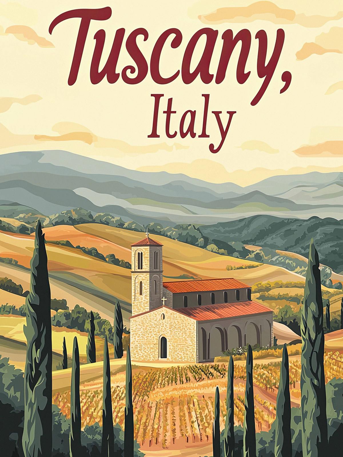 Poster - Tuscany Italy