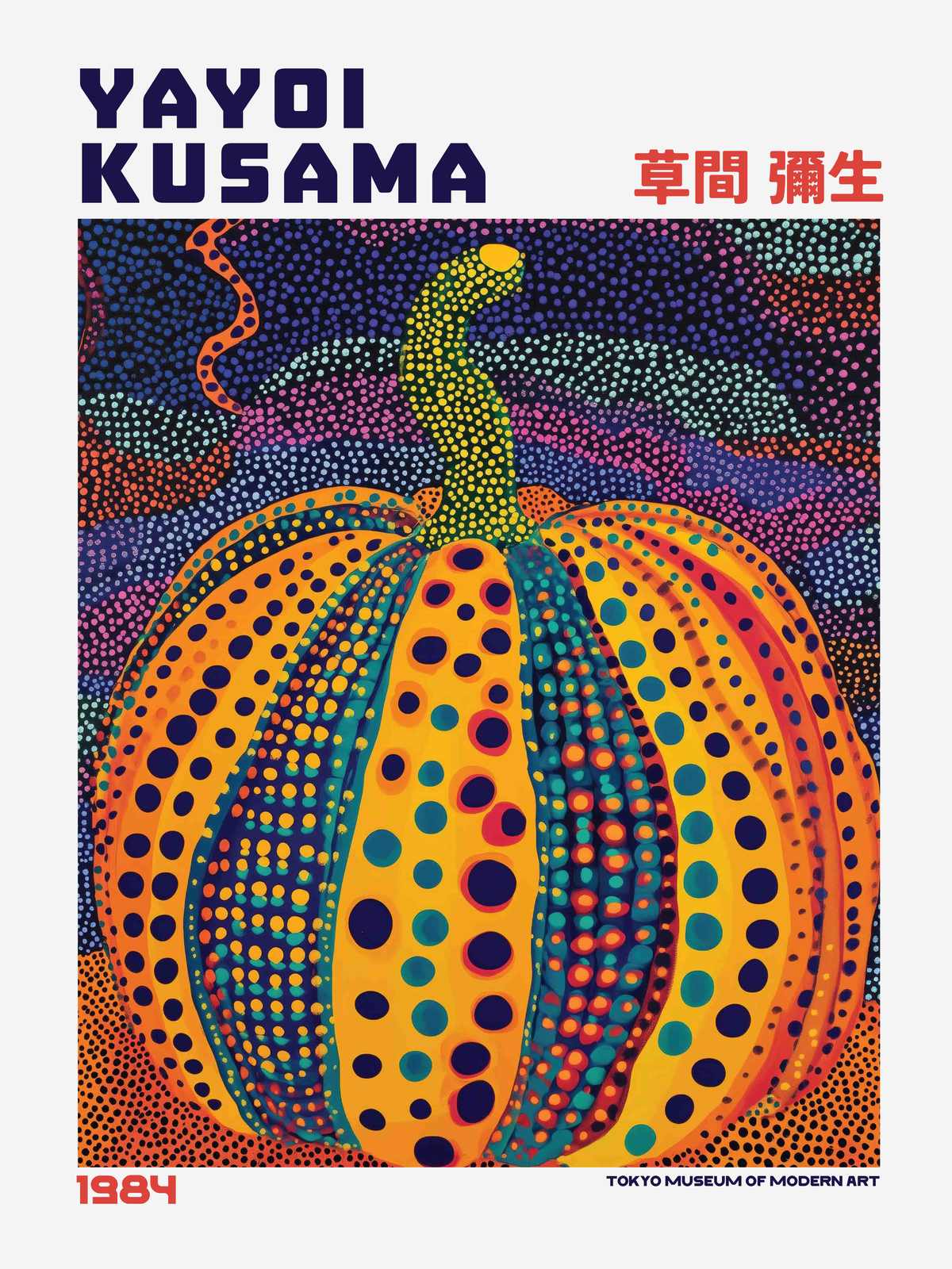 Poster - Yayoi Kusama Pumpkin
