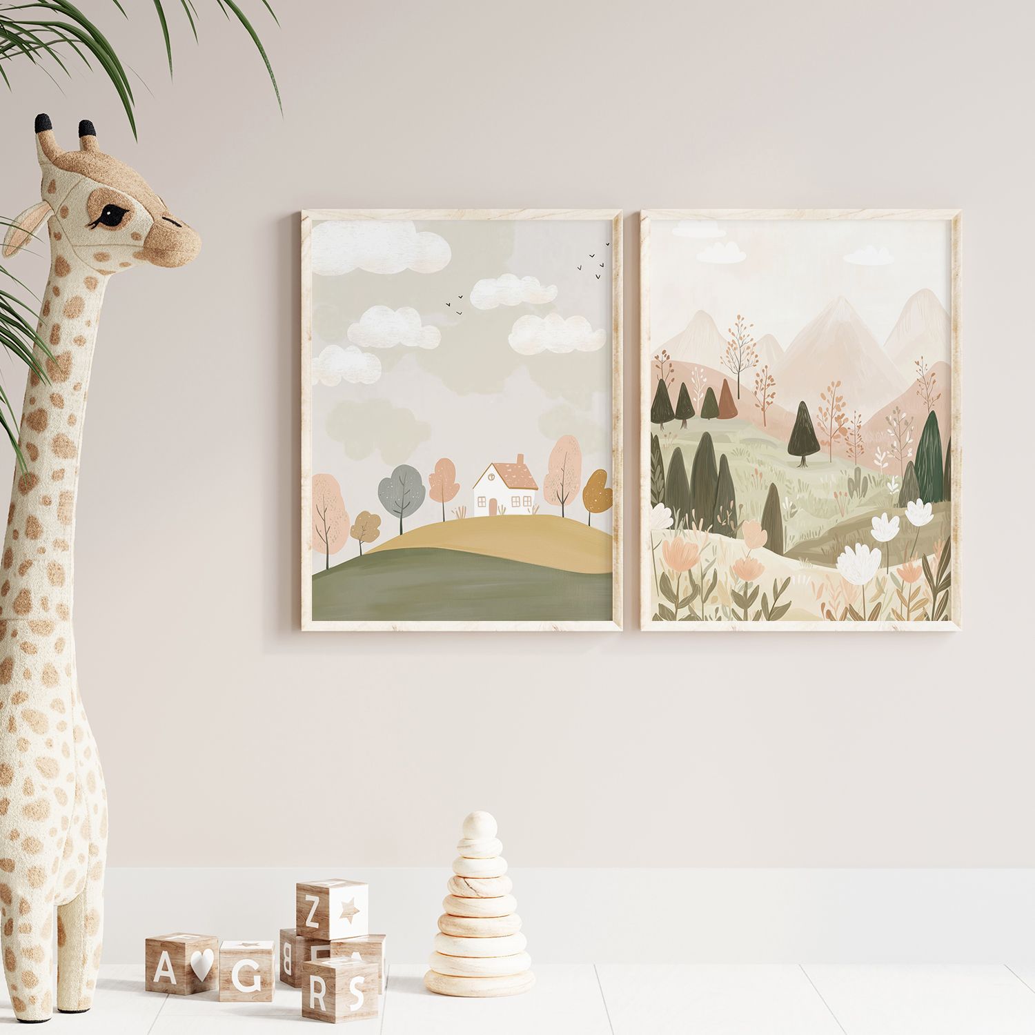 Poster - Pastel Landscapes Set of 2