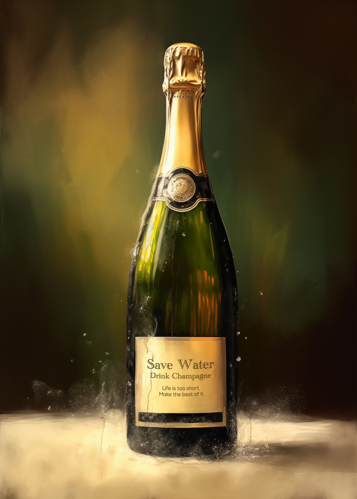 Poster - Champagne Bottle