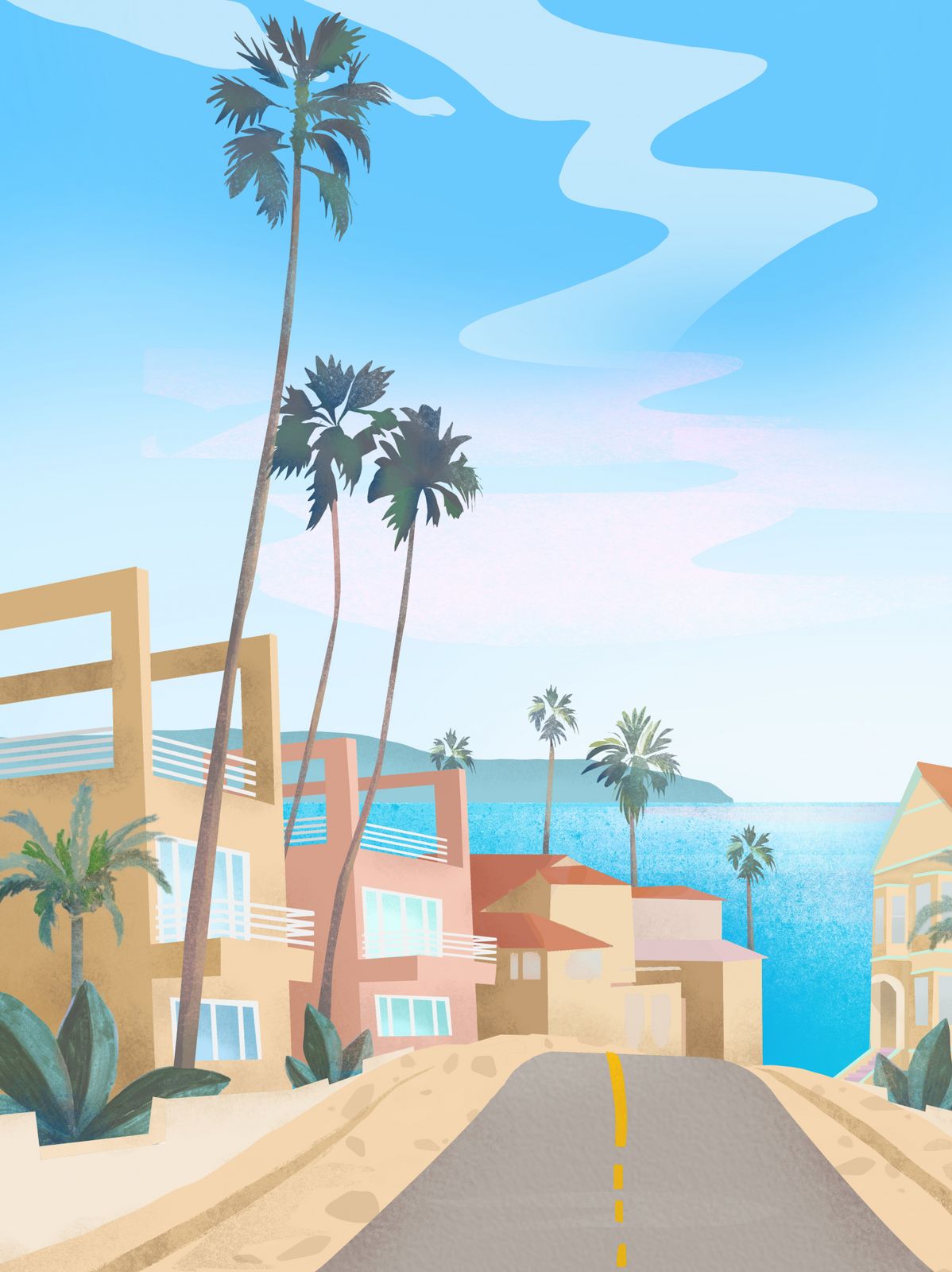 Poster - Coastal Cityscape