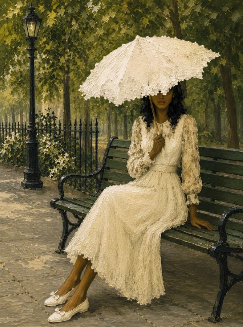 Poster - Lady with Parasol