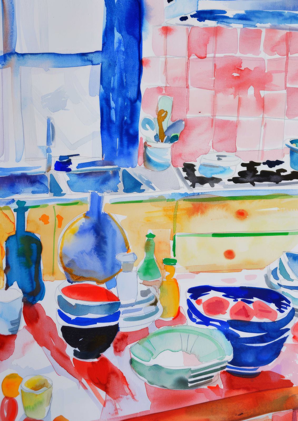 Poster - Colorful Kitchen Interior