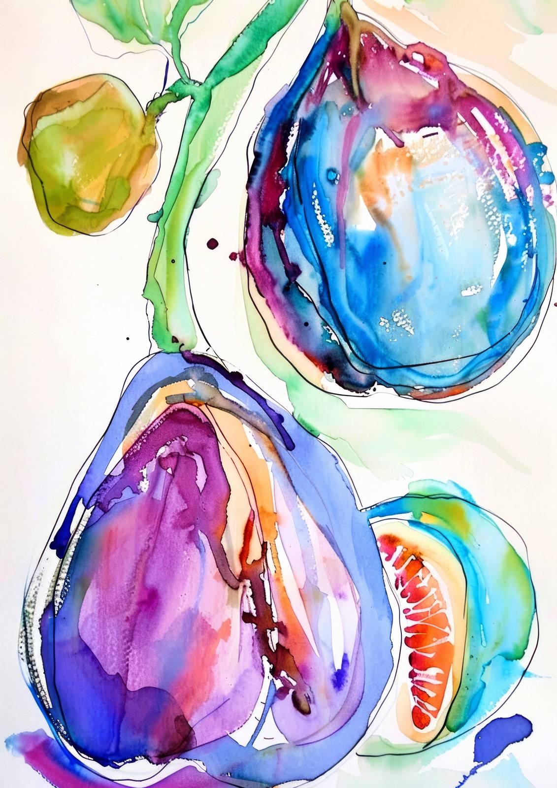 Poster - Vibrant Figs Artwork