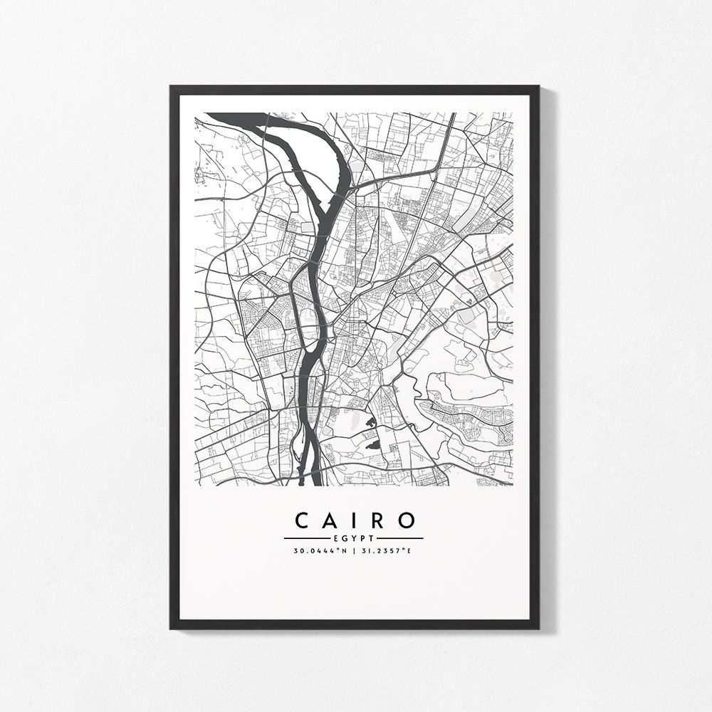 Poster - Map of Cairo