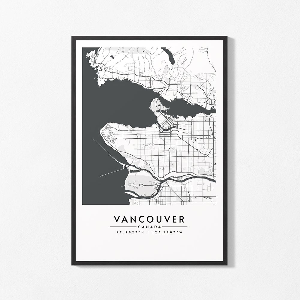 Poster - Vancouver Map