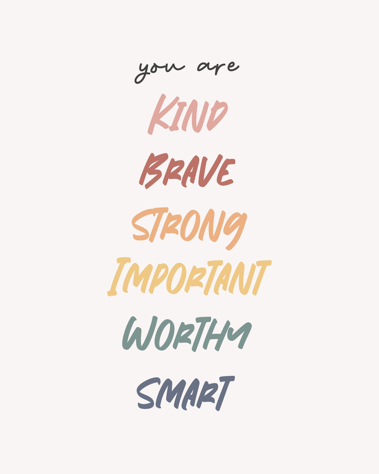 Poster - Inspiring Words
