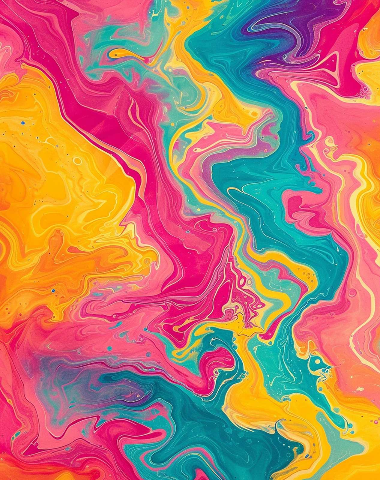 Poster - Abstract Color Swirl