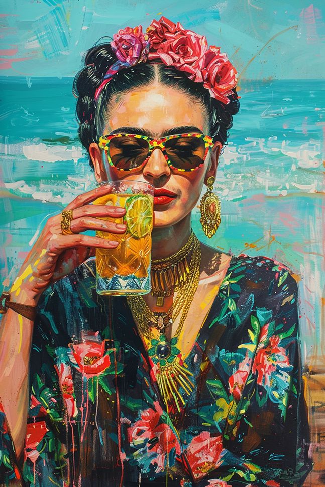 Poster - Vibrant Frida Kahlo