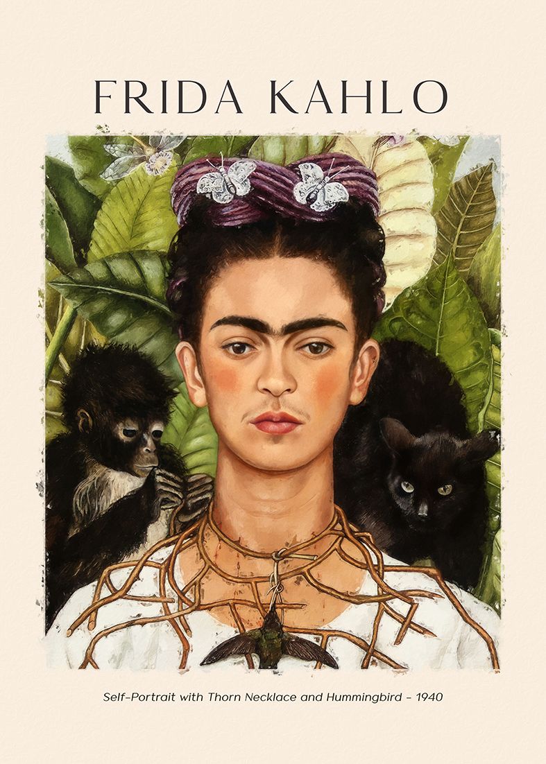 Poster - Frida Kahlo Self-Portrait
