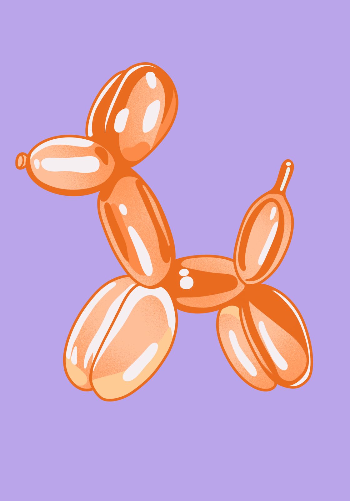 Poster - Balloon Dog Illustration