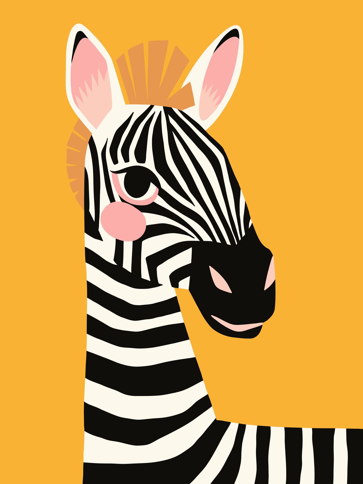 Poster - Zebra Smile