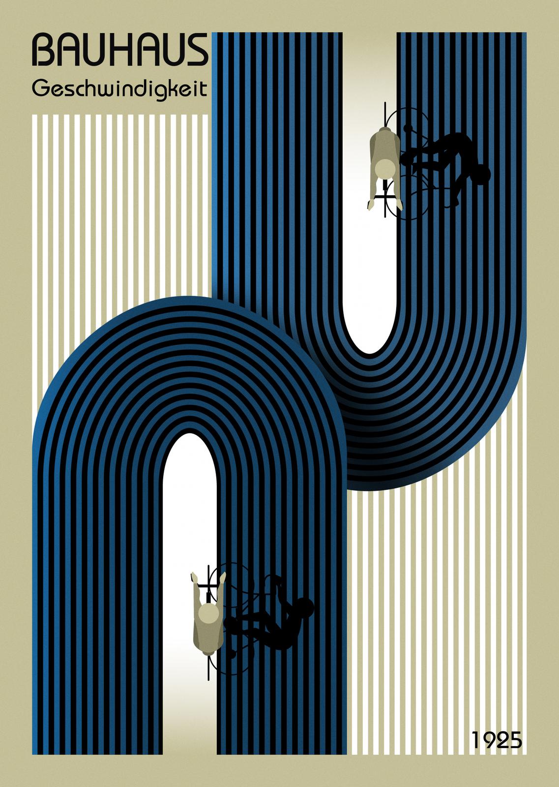 Poster - Bauhaus Geschwindigkiet