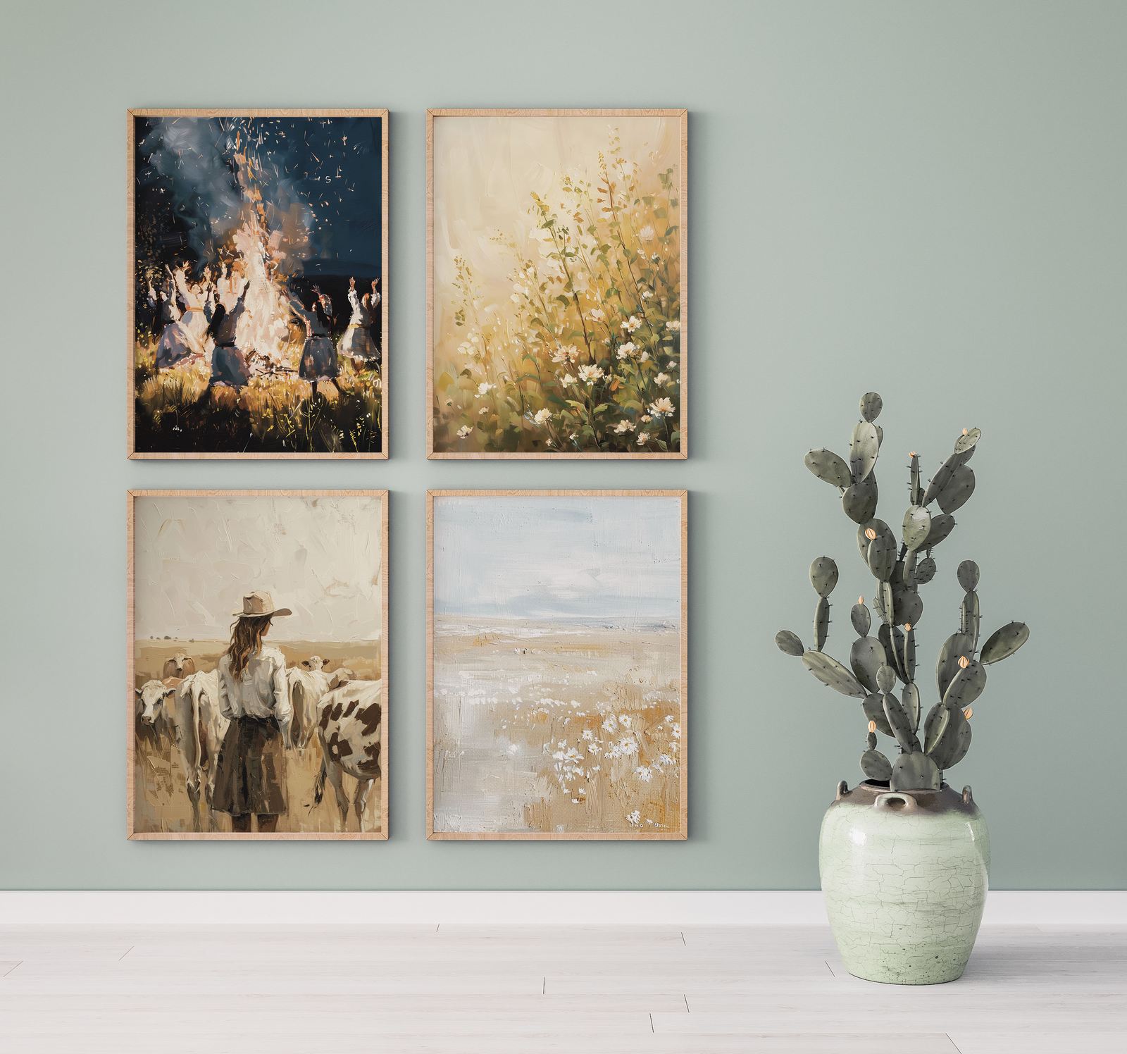 Poster - Nature and Humanity / Set of 4