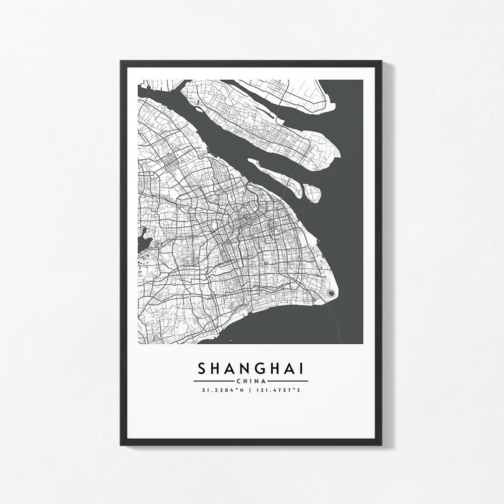 Poster - Shanghai Map