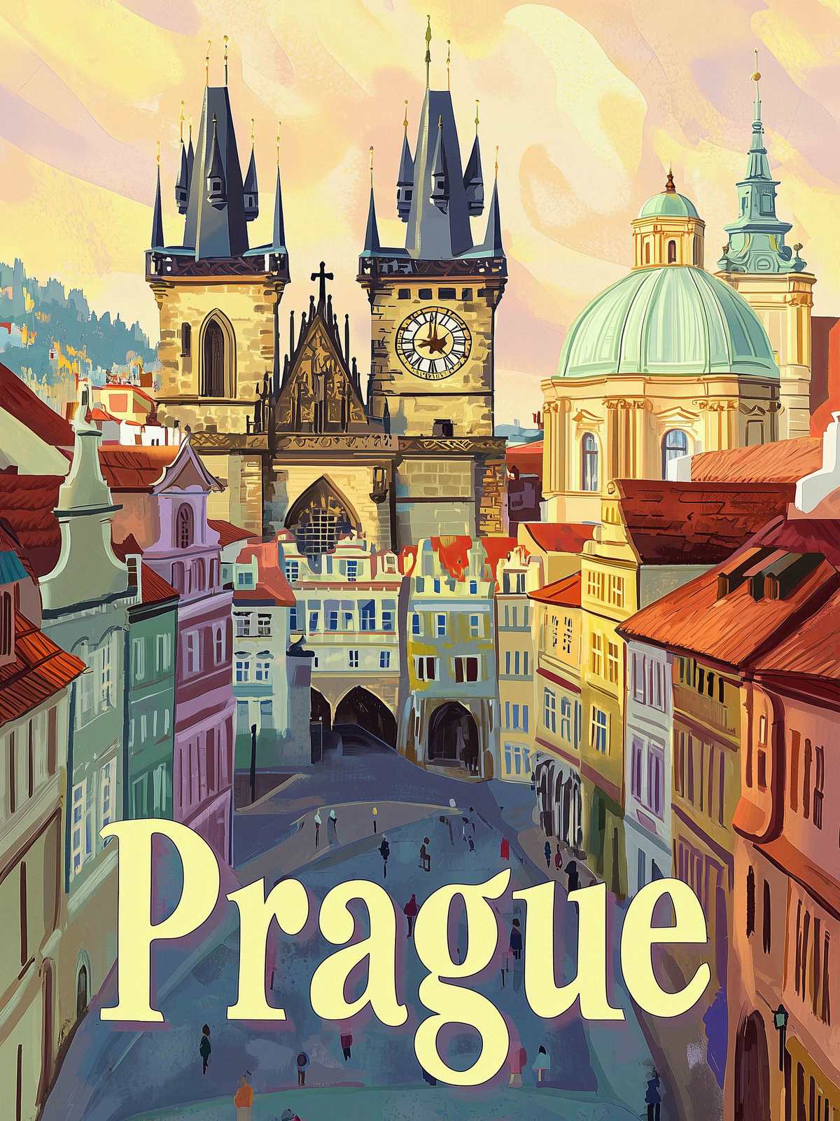 Poster - Prague Cityscape