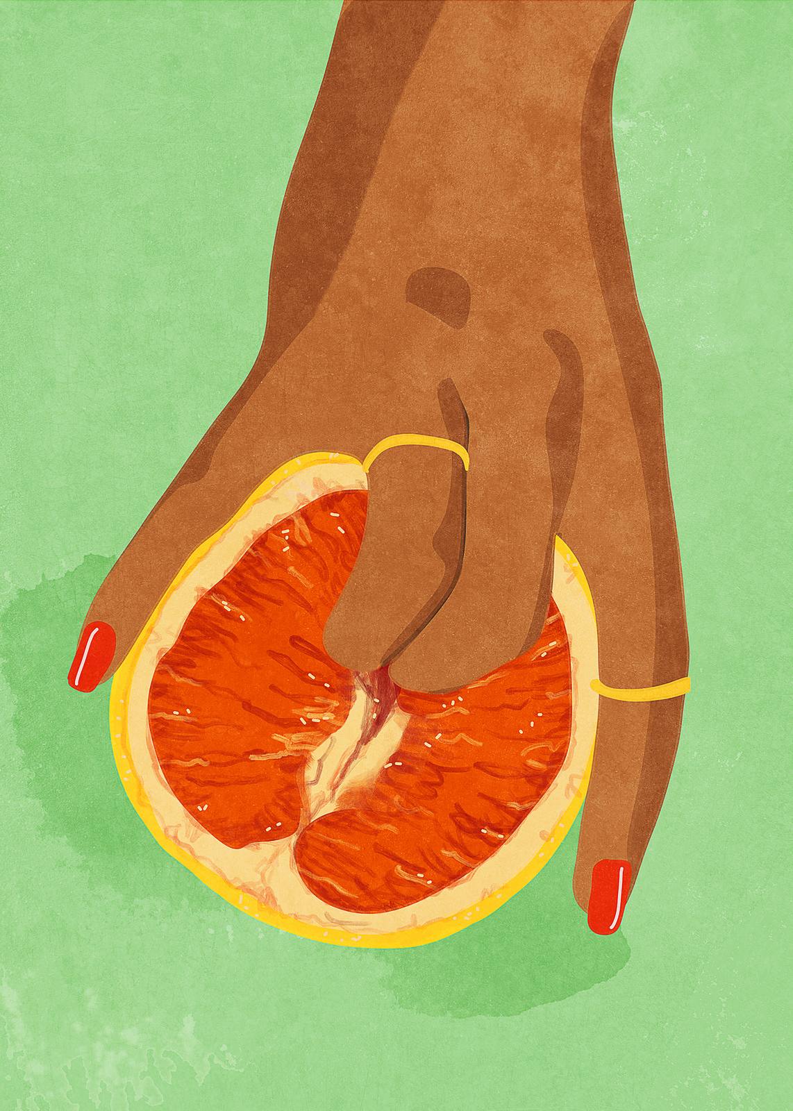 Poster - Hand and Orange