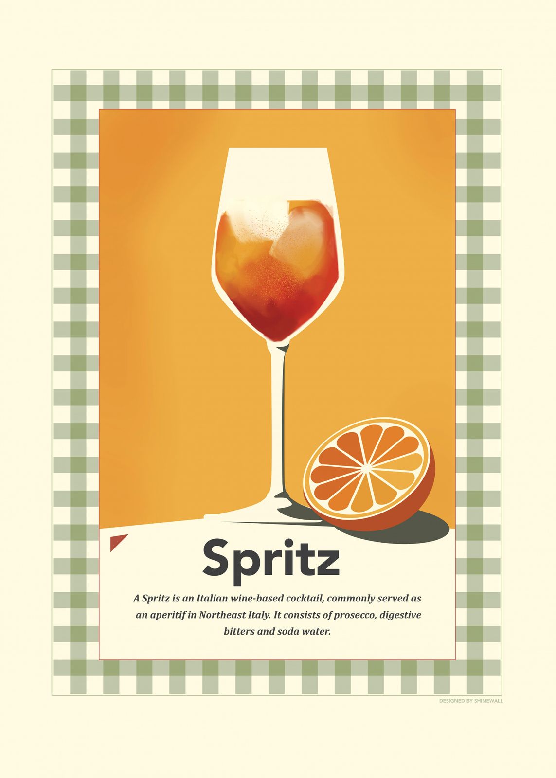 Poster - Spritz Cocktail Art