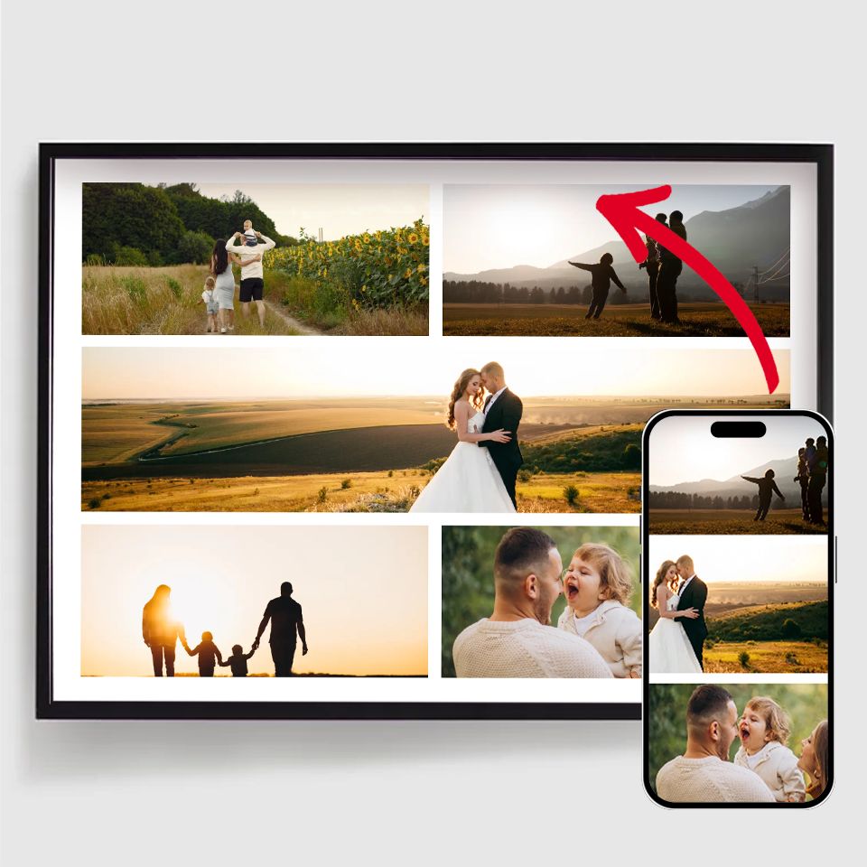 Personalised Posters – Upload your own images – 5 Photos Horizontal