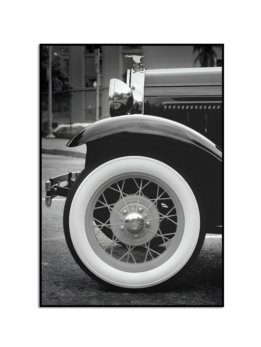 Poster - Classic Car Wheel