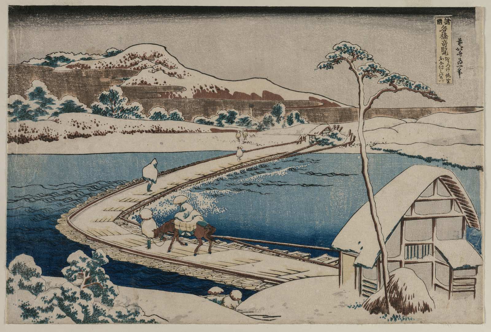 Poster - Winter Landscape by the River