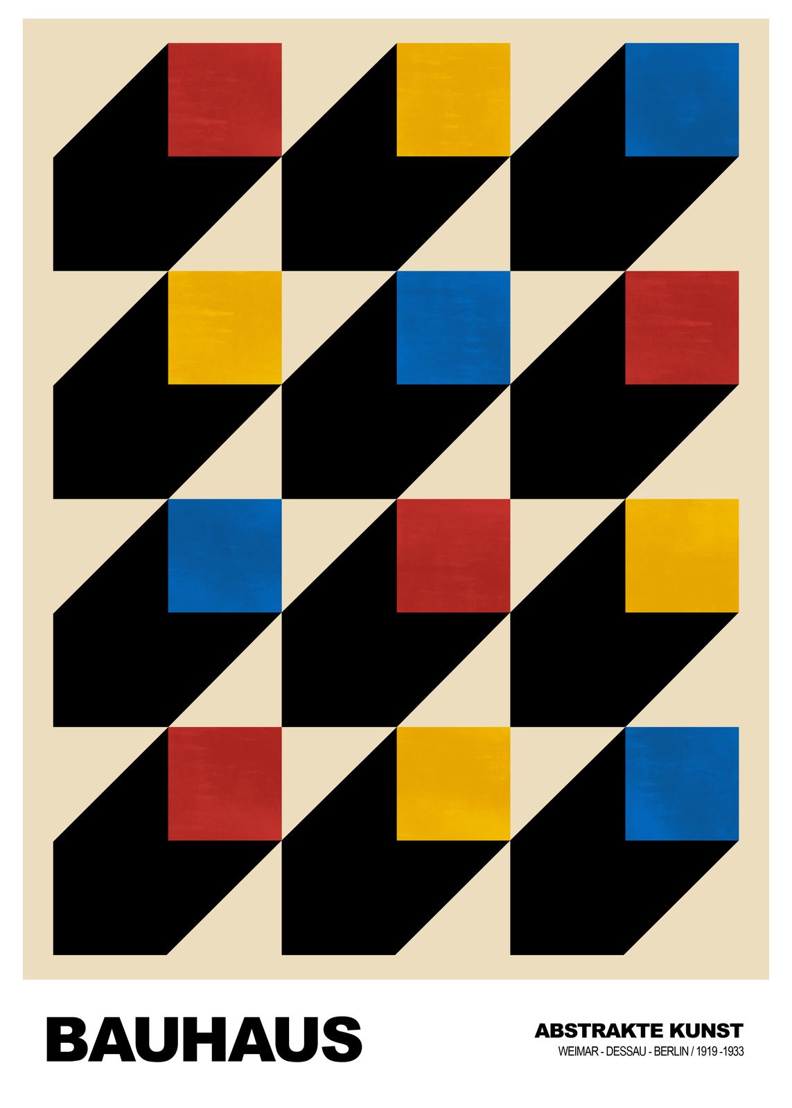 Poster - Bauhaus Abstract Art