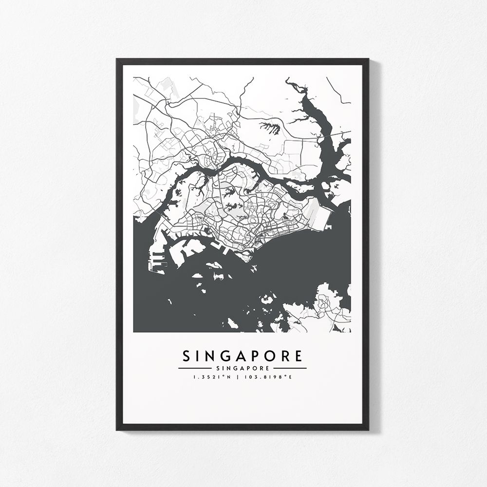 Poster - Singapore Map
