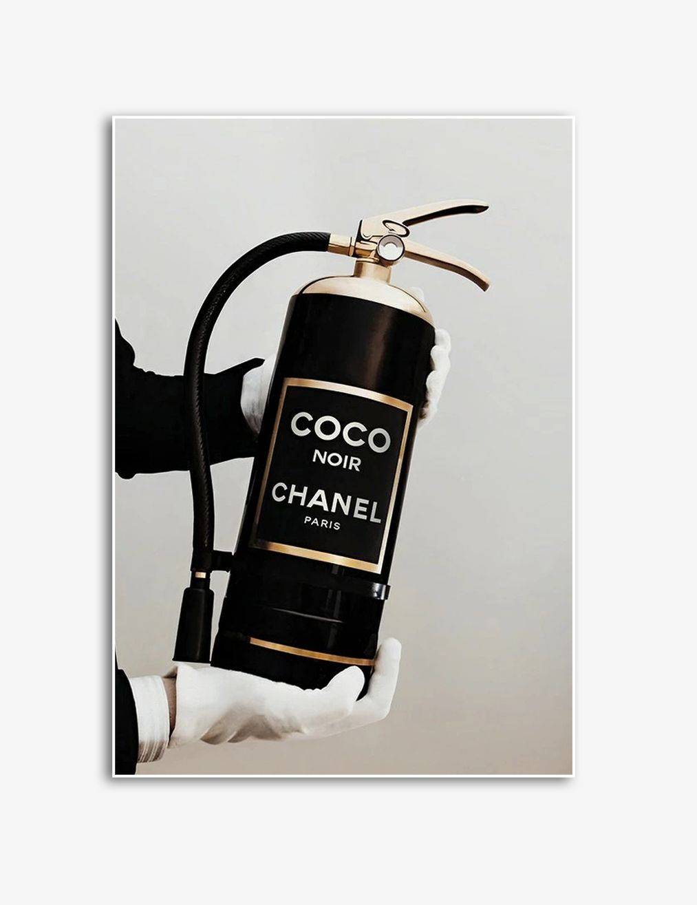 Coco Chanel Fire Extinguisher Poster