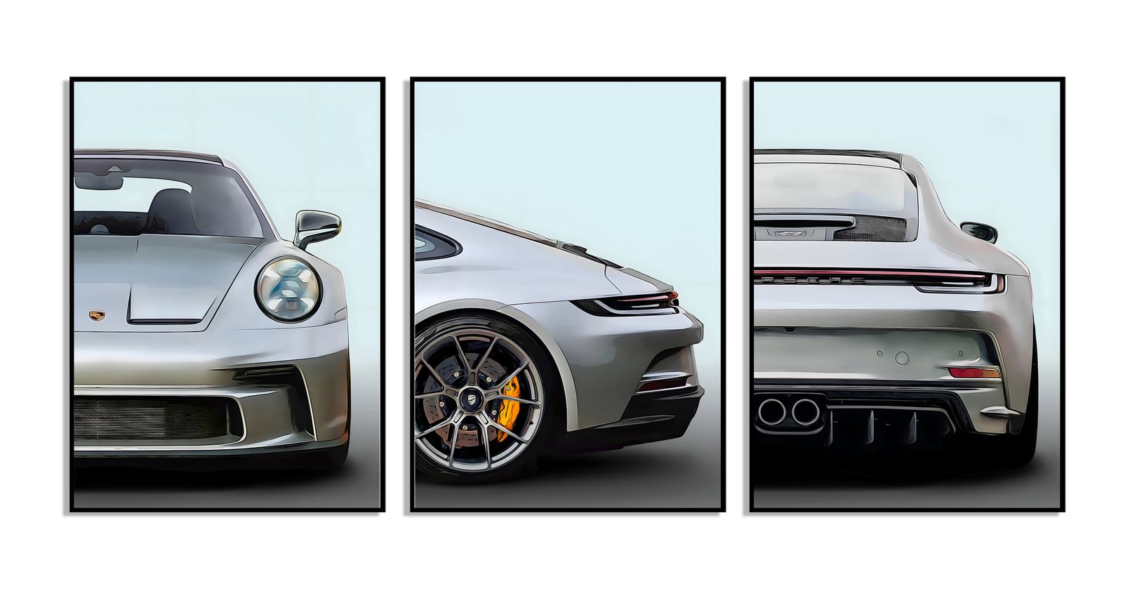 Poster - Elegant Sports Car / Set of 3