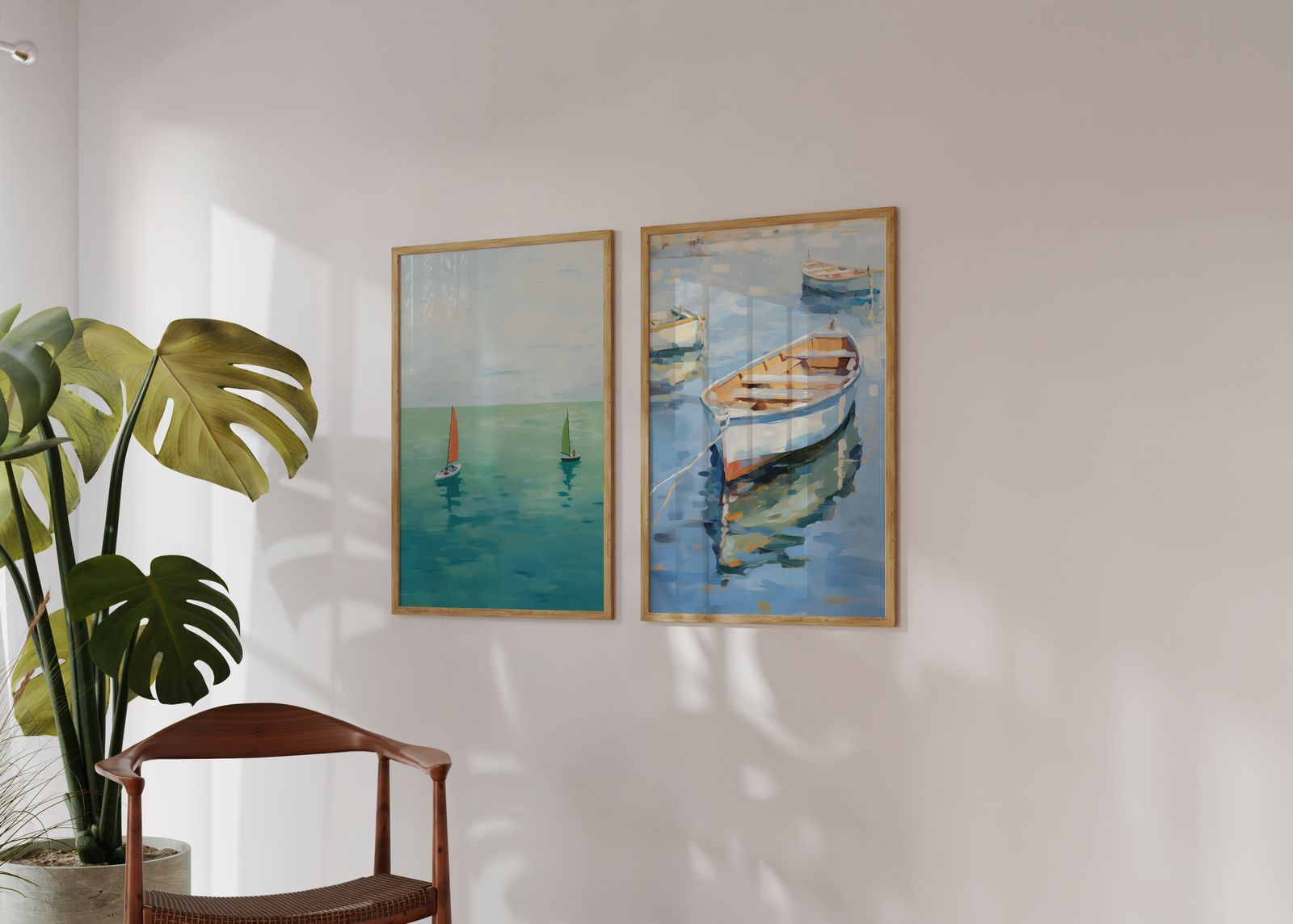 Poster - Sailing Boats/Set of 2