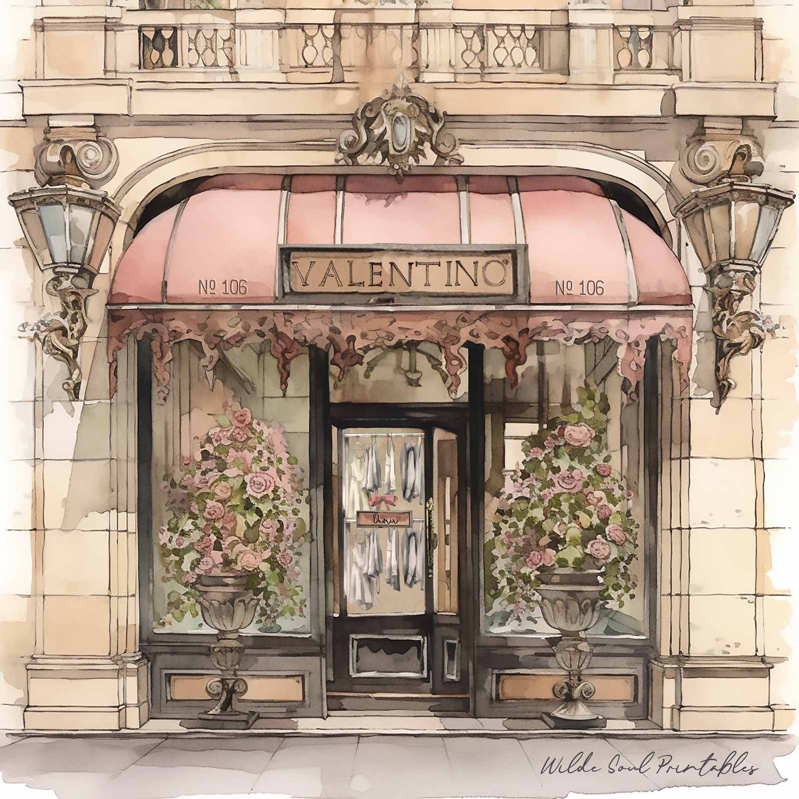 Valentino Storefront Wall Poster