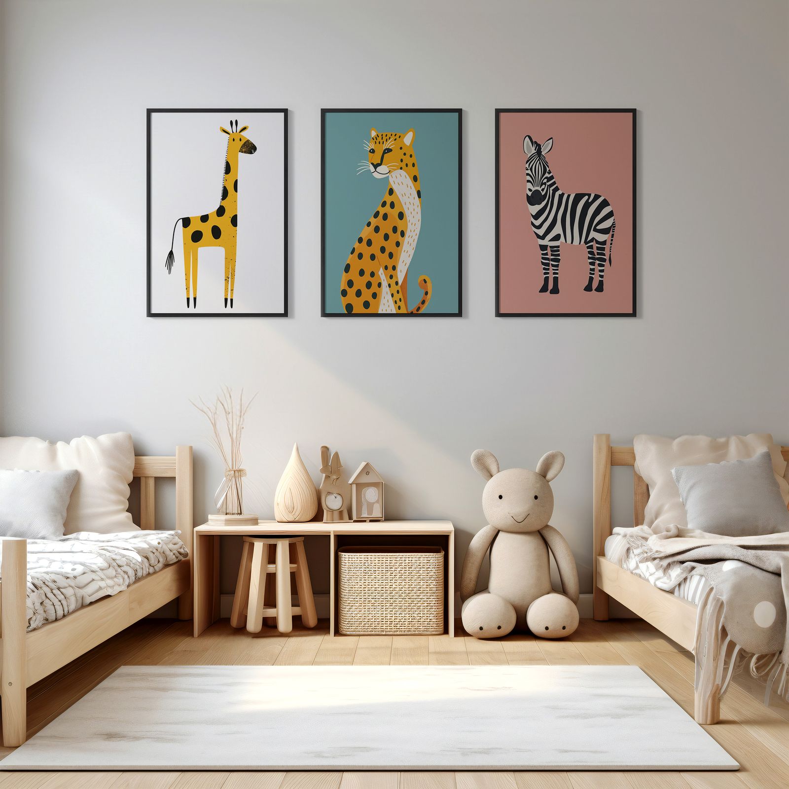 Poster - Animal Safari Collection / Set of 3