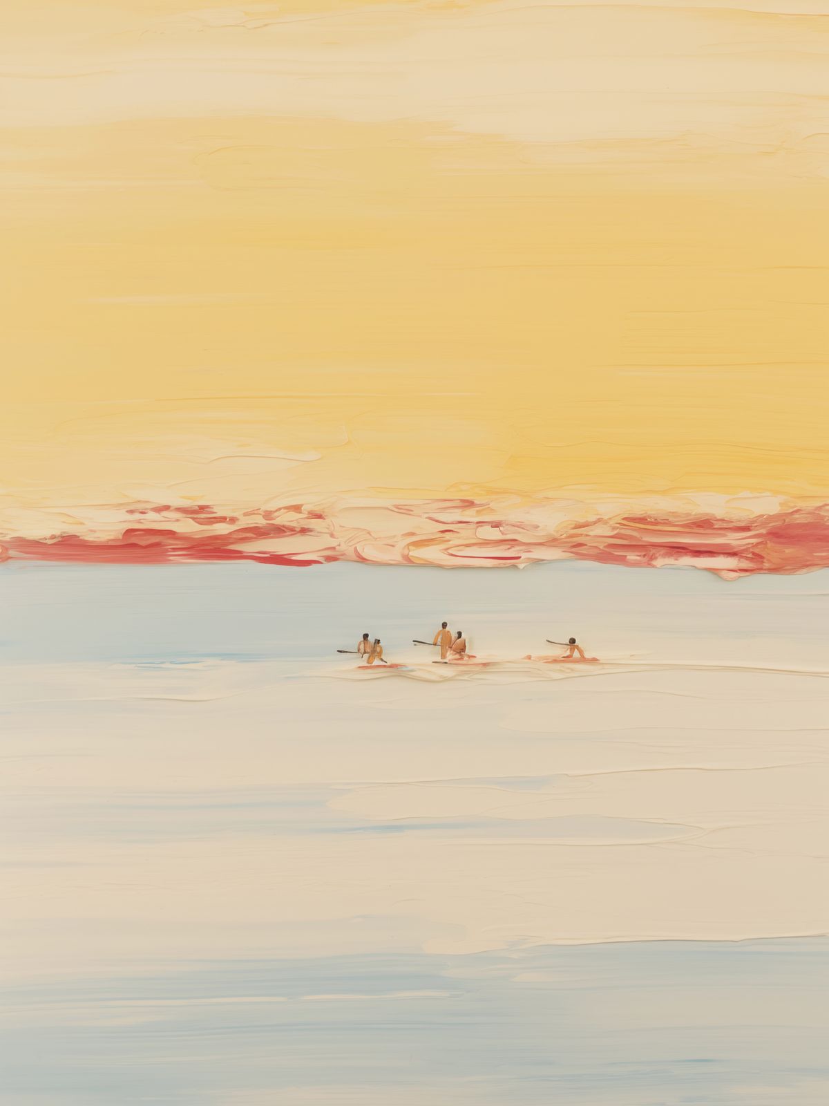 Poster - Serene Sunset Paddlers