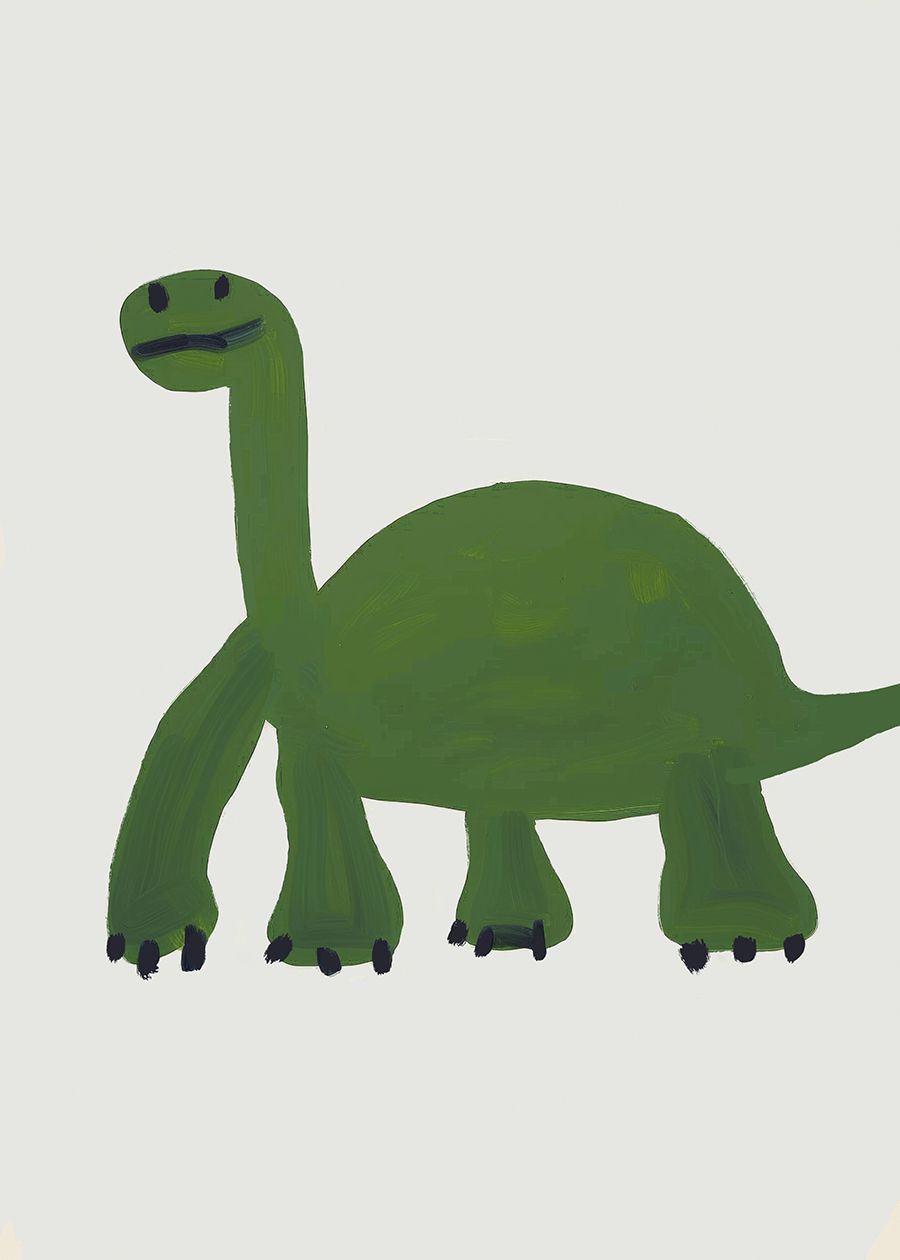 Poster - Green Dinosaur