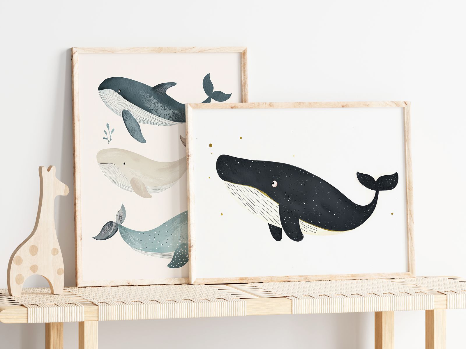 Poster - Whale Illustrations / Set of 2