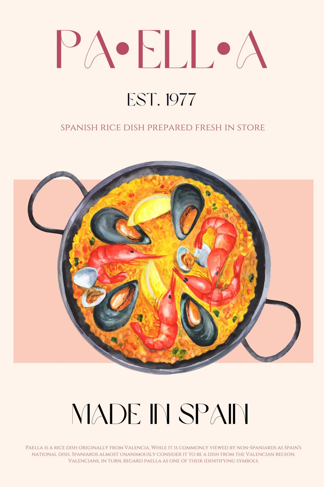 Poster - Spanish Paella