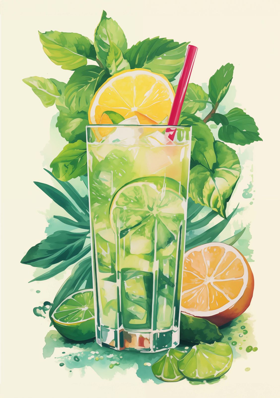 Poster - Fresh Citrus Art