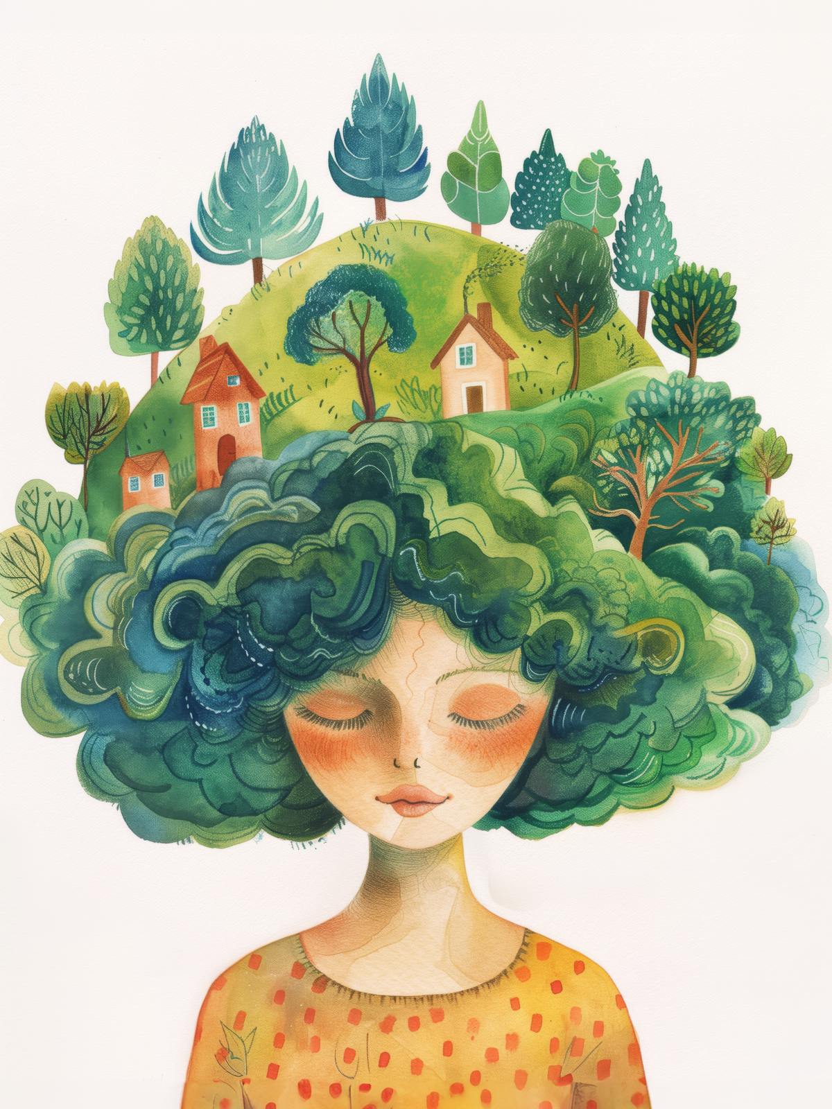 Poster - Dreamy Forest Hair