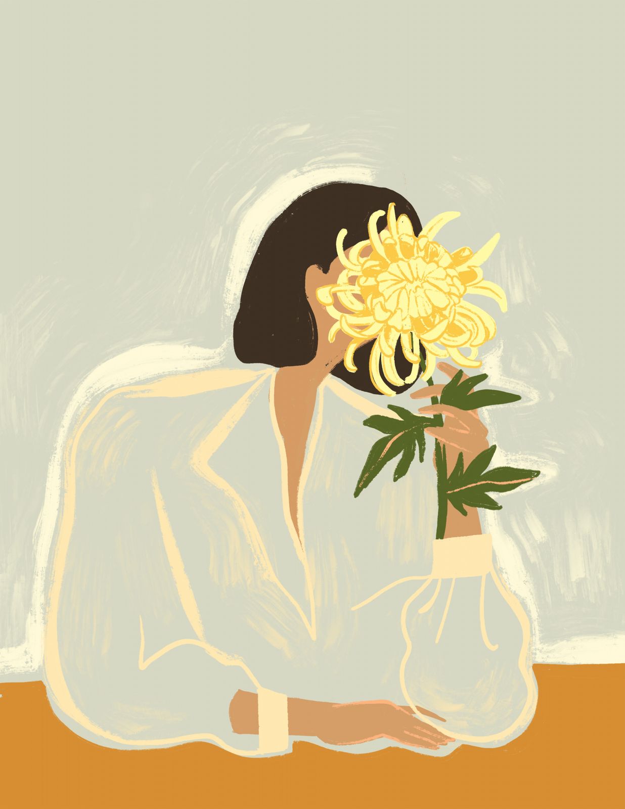 Poster - Woman With Flower