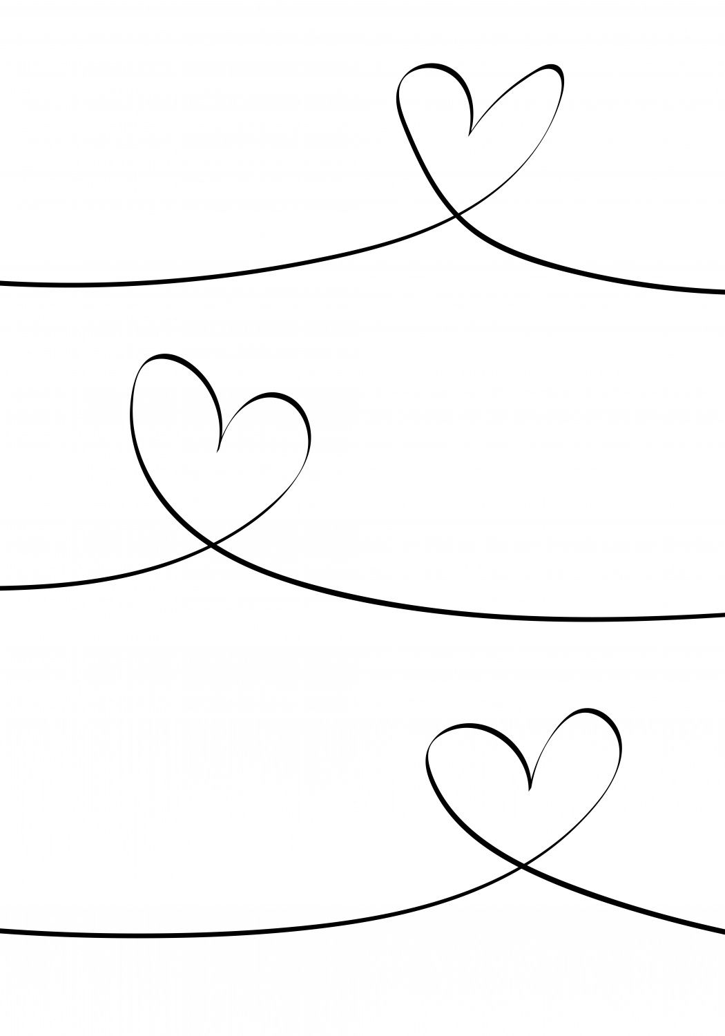 Poster - Heart Lines