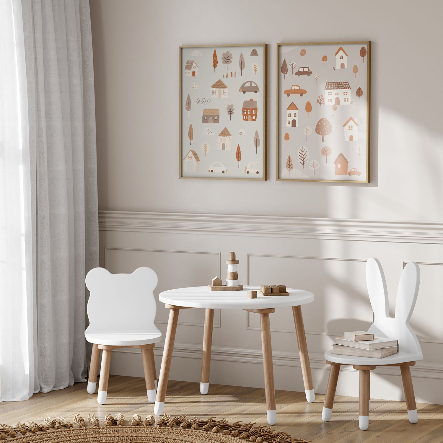 Poster - Scandinavian Kids Room / Set of 2
