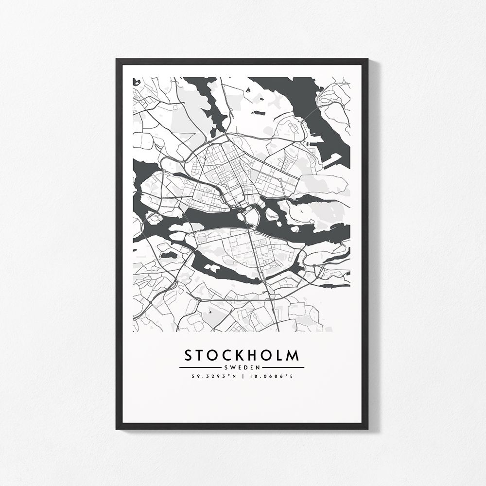 Poster - Stockholm City Map