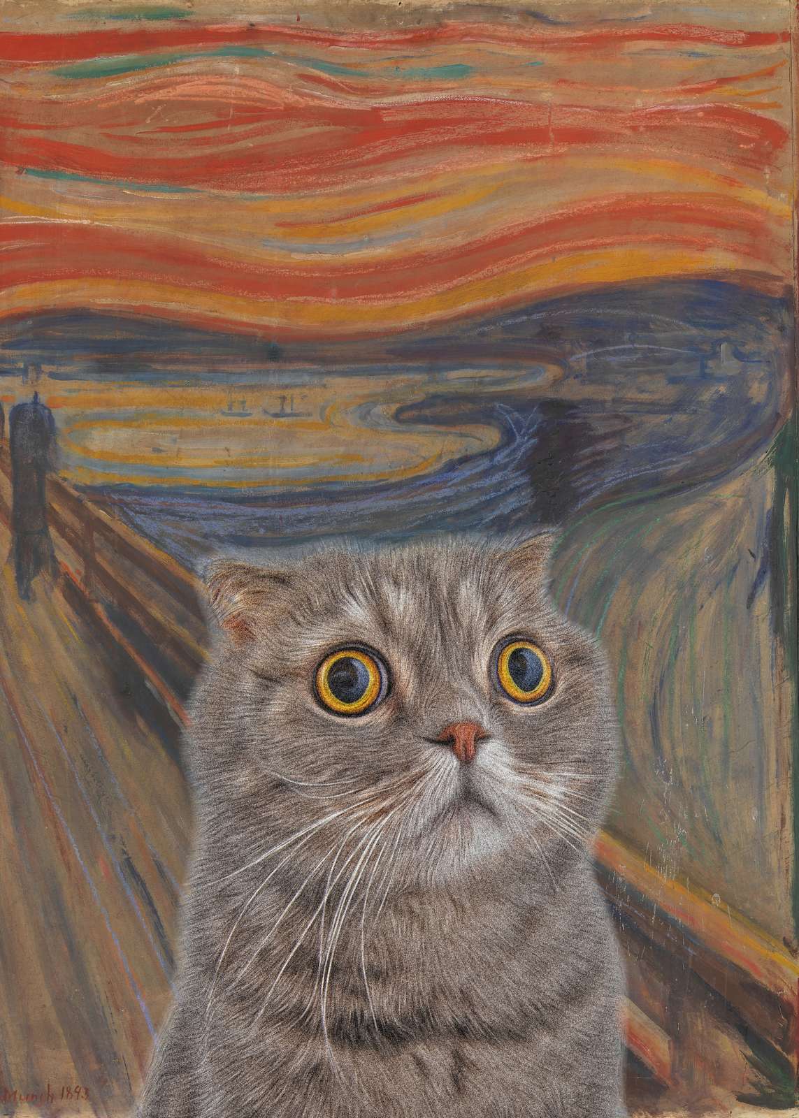 Poster - Cat Scream Inspired